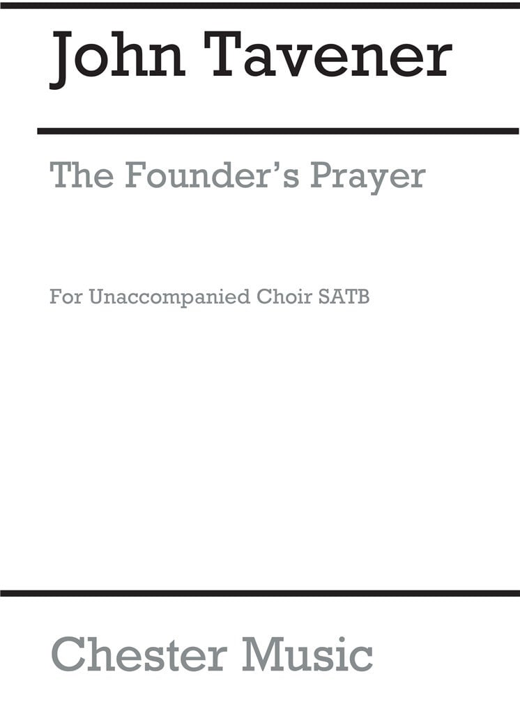The Founder's Prayer